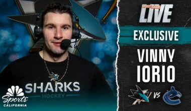 Vinny Iorio happy Sharks beat Canucks in his hometown return – NBC Sports Bay Area & California