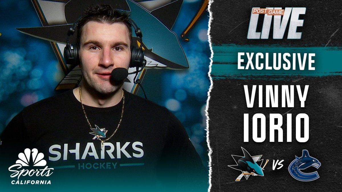 Vinny Iorio happy Sharks beat Canucks in his hometown return – NBC Sports Bay Area & California