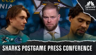 Macklin Celebrini, Ryan Warsofsky react to Sharks’ win vs Canucks – NBC Sports Bay Area & California