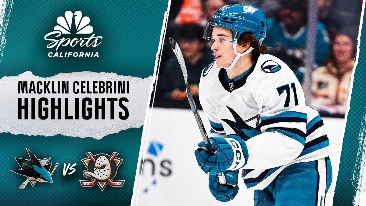 Watch key Macklin Celebrini plays in Sharks’ win over Ducks – NBC Sports Bay Area & California