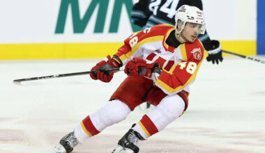 Flames recall Hunter Brzustewicz, await injury update on Jake Bean