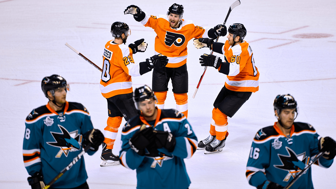 Sharks fall to Flyers 6-4 tonight in high-scoring battle