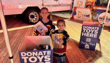 Group home in Boca Raton receives hundreds of gifts for kids following WPTV, Florida Panthers toy drive