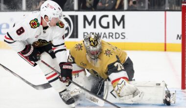 Carter Hart returns to NHL after nearly 2 years, receives warm welcome from Golden Knights fans :: WRAL.com