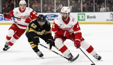 Here's how the Red Wings will line up vs. the Bruins on Tuesday