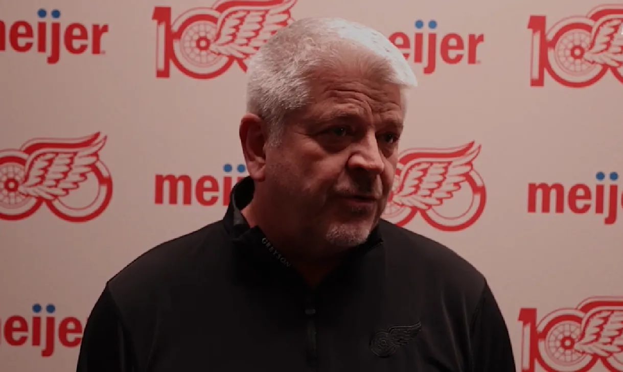 Todd McLellan sends a stern message to his Red Wings team ahead of facing Blue Jackets