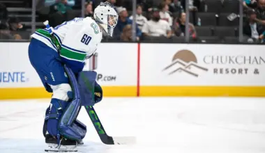Emotional Vancouver Canucks goaltender Nikita Tolopilo announces life-changing news