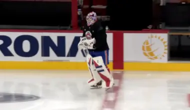 Canadiens get encouraging update on Samuel Montembeault as goalie situation shifts again