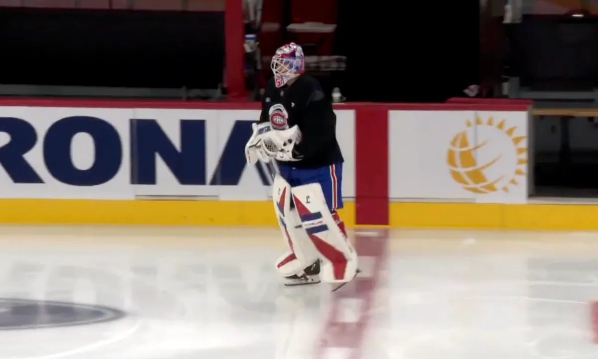 Canadiens get encouraging update on Samuel Montembeault as goalie situation shifts again