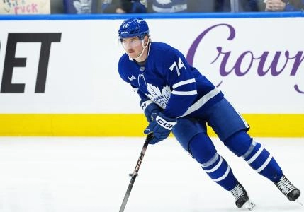 Nov 5, 2025; Toronto, Ontario, CAN; Toronto Maple Leafs center Bobby McMann (74) skates during the warmup before a game against the Utah Mammoth at Scotiabank Arena. Mandatory Credit: Nick Turchiaro-Imagn Images Nov 5, 2025; Toronto, Ontario, CAN; Toronto Maple Leafs center Bobby McMann (74) skates during the warmup before a game against the Utah Mammoth at Scotiabank Arena. Mandatory Credit: Nick Turchiaro-Imagn Images