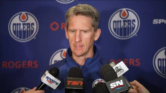Oilers coach Knoblauch Oilers coach Knoblauch