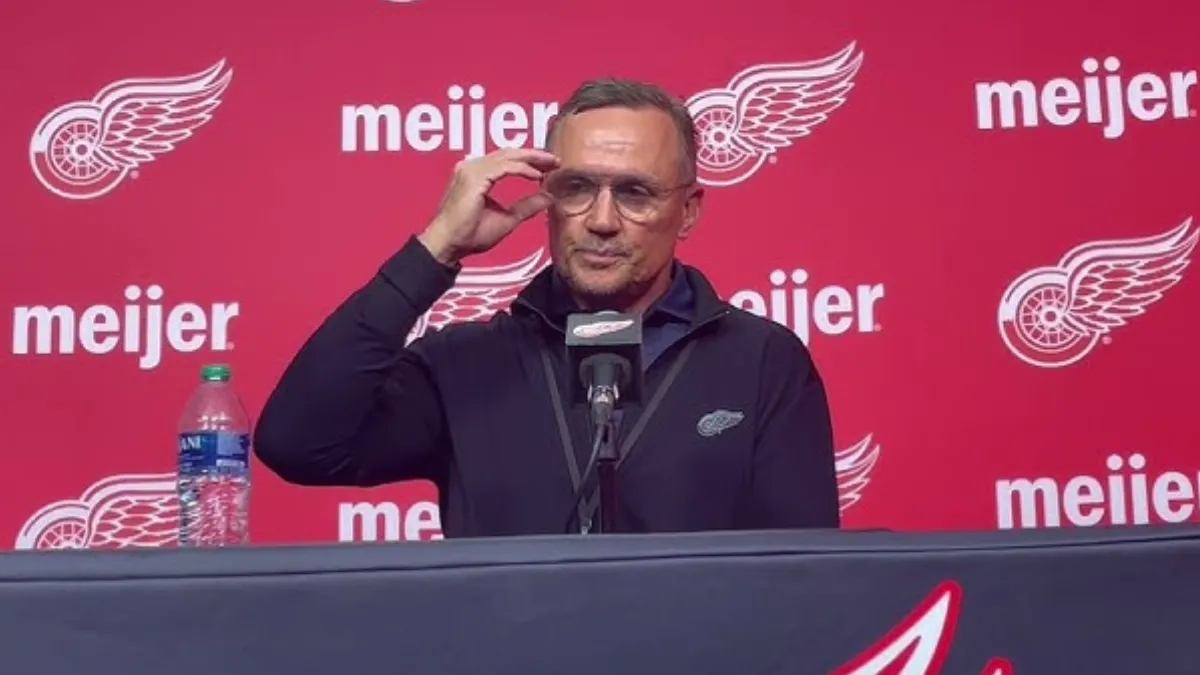 Red Wings' Steve Yzerman comments on the organization's current mindset regarding playoffs