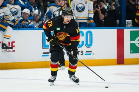 Vancouver Canucks forward Arshdeep Bains.