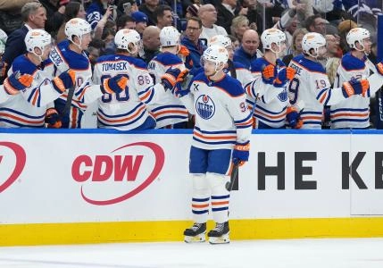 Edmonton Oilers forward Vasily Podkolzin.