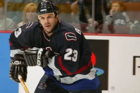 Marc Bergevin with the Vancouver Canucks.