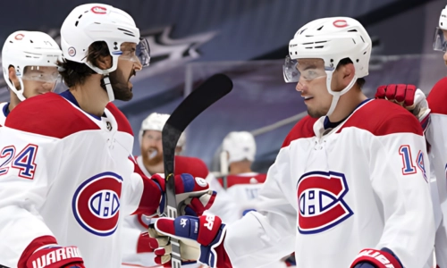 Photo of Nick Suzuki and Phillip Danault