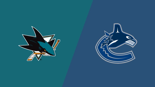 San Jose Sharks and Vancouver Canucks logos.