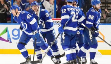 Raddysh has goal, 2 assists to reach 100 career points as Lightning beat Blues 4-1 :: WRAL.com