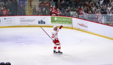 Raised in Locker Rooms and Broadcast Booths, Gio DiGiulian ’29 is Forging His Own Path in College Hockey