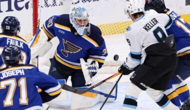 In shutting out Utah, Blues goalie Joel Hofer finds 'payback' for earlier start - STLtoday.com