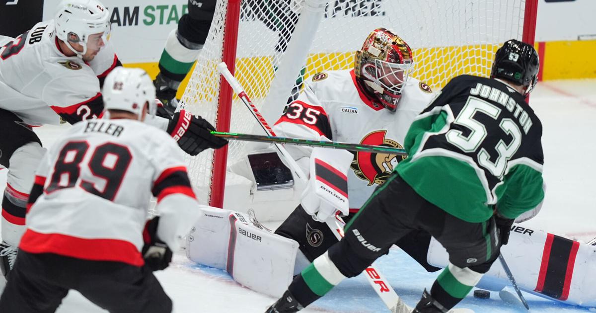Johnston's hat trick leads Stars past Senators 6-1 for 4th consecutive win | National Sports