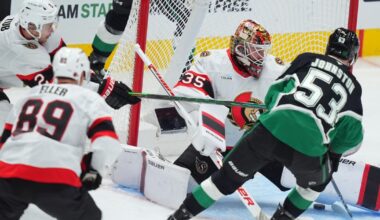 Johnston's hat trick leads Stars past Senators 6-1 for 4th consecutive win | National
