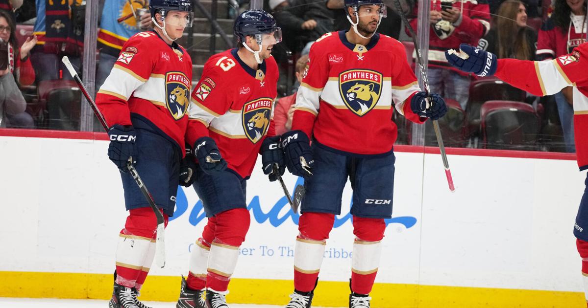 The '6-7' craze has found the Florida Panthers. They celebrated it with a 7-6 win | National