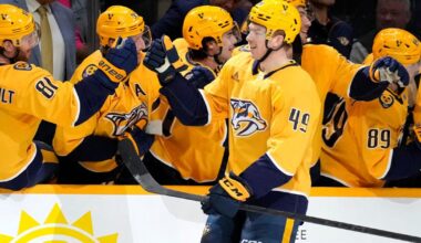 Schaefer and Wiesblatt's first NHL goals lead Predators over Flames 5-1 |