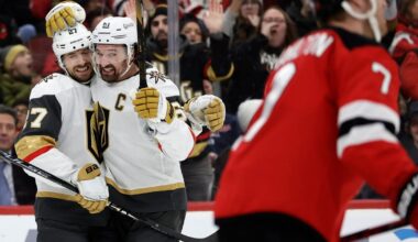 Theodore has goal and assist, Schmid gets shutout as Golden Knights beat Devils 3-0 |