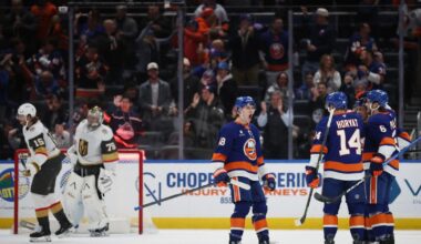 Emil Heineman scores in 4th round of shootout and Islanders beat Golden Knights 5-4 |
