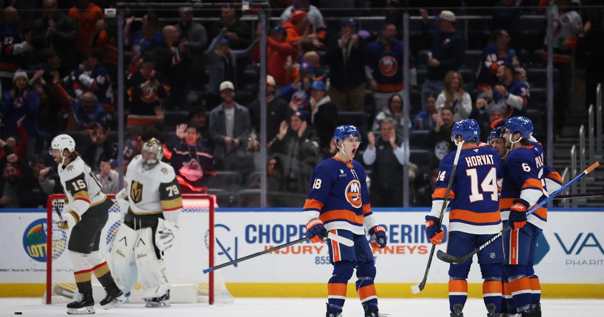 Emil Heineman scores in 4th round of shootout and Islanders beat Golden Knights 5-4 |