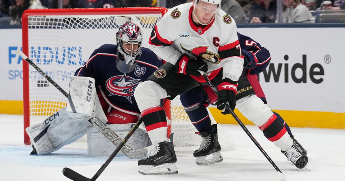 Stützle scores 2 as Senators use 4-goal 1st period to beat Blue Jackets 6–3 | National Sports