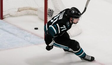 Celebrini's spin-o-rama goal helps him become fastest Sharks player to 50 points | Hockey