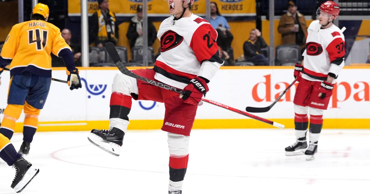 Aho's two goals, assist lead Hurricanes over Predators 4-1 | National Sports