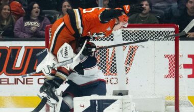 Pavel Mintyukov scores with 3:29 left to lift Ducks past Blue Jackets, 4-3 | Associated Press