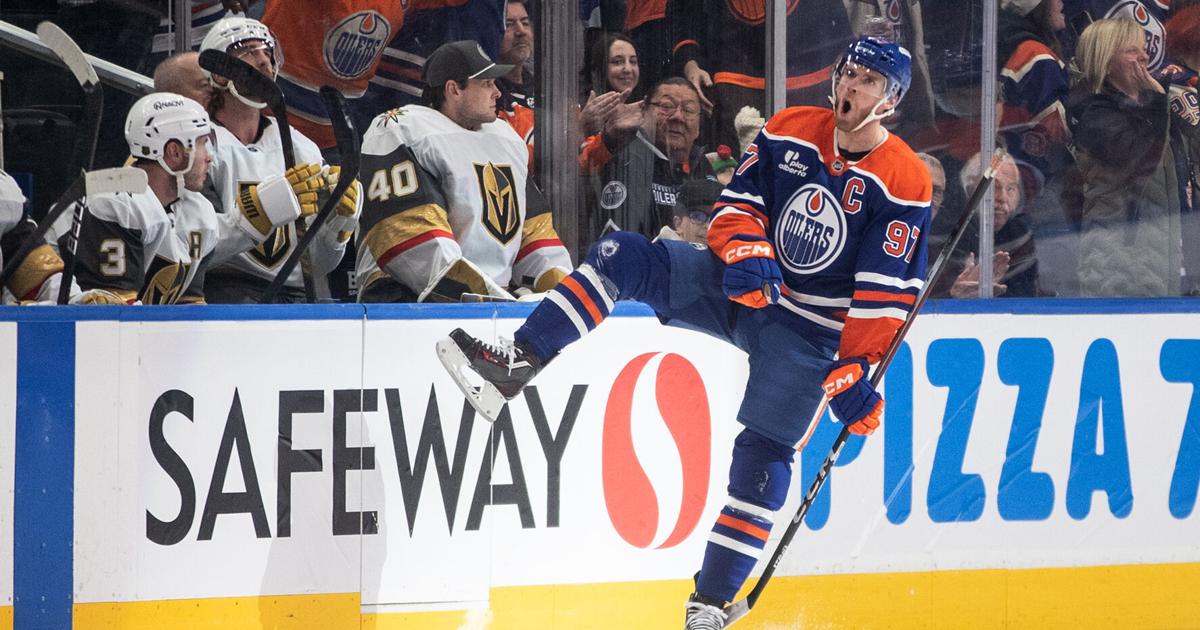 McDavid has goal and 2 assists, Oilers hold off Golden Knights 4-3 | Sports