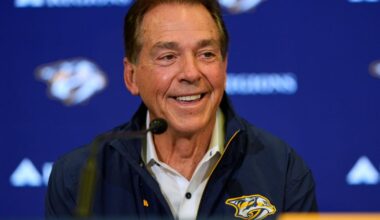From football to hockey: Nick Saban's new role with the Nashville Predators |