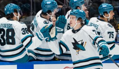 Celebrini gets goal and assist in return home as Sharks top Canucks 6-3 to stop 3-game slide | National Sports