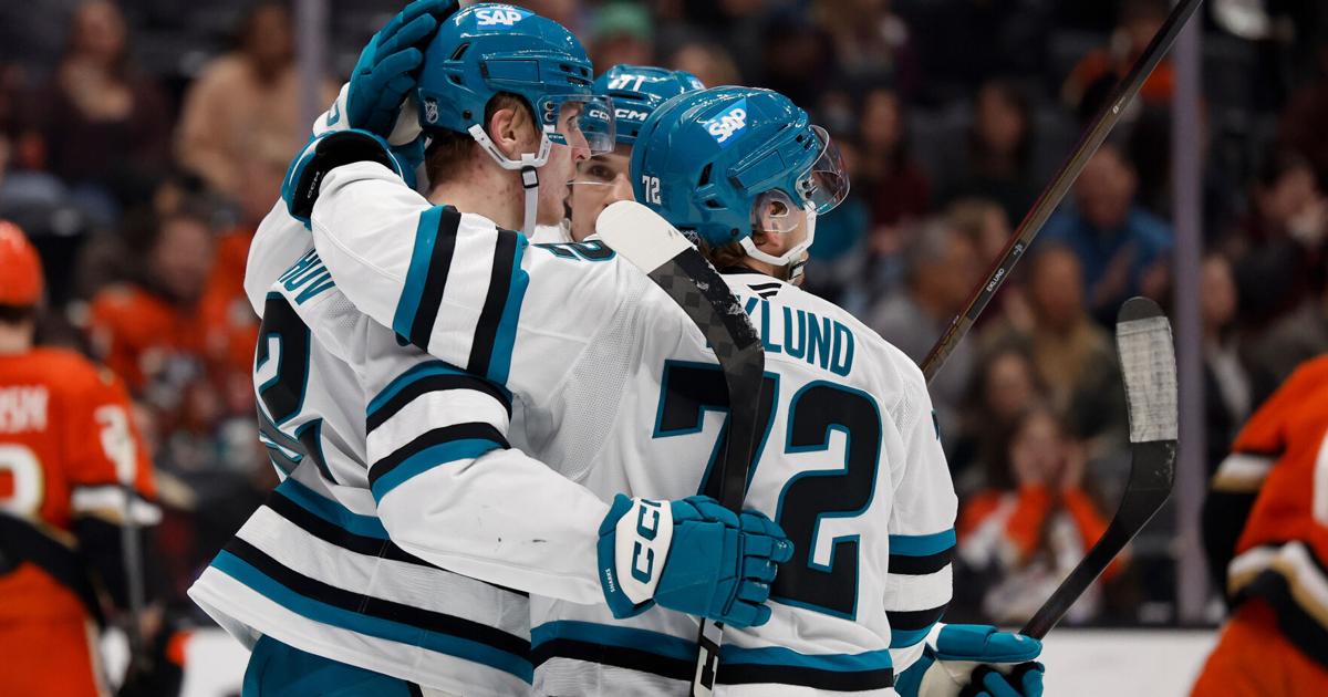 Macklin Celebrini hits 60 points with goal, 2 assists in Sharks' 5-4 victory over Ducks | National