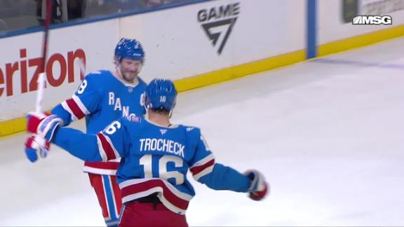 Miller scores 2, including OT winner, as Rangers beat Canadiens 5-4