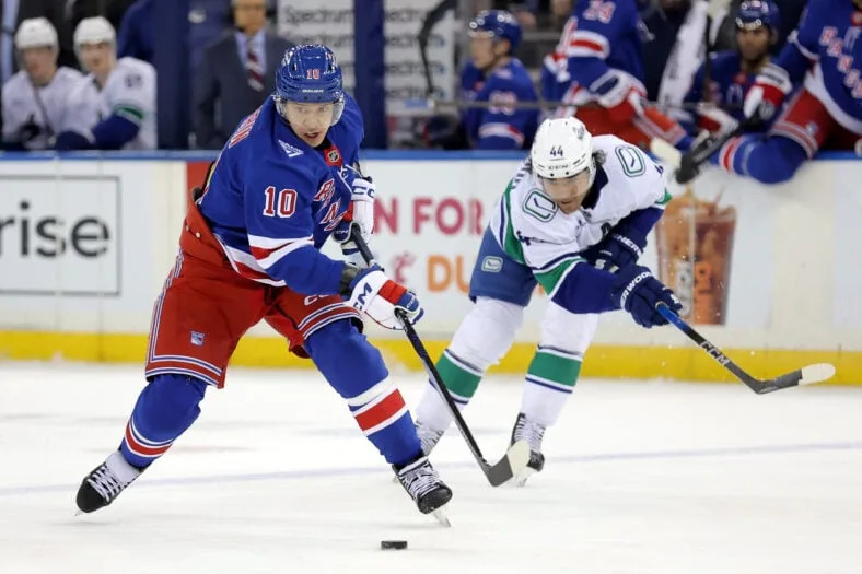 NHL: Vancouver Canucks at New York Rangers