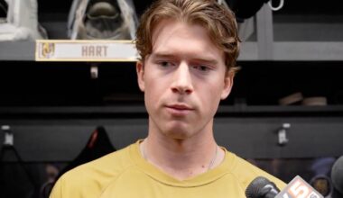 Carter Hart out as Vegas makes last-minute goalie change on Friday night