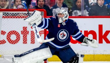 Connor Hellebuyck a game-time decision for Winnipeg Jets