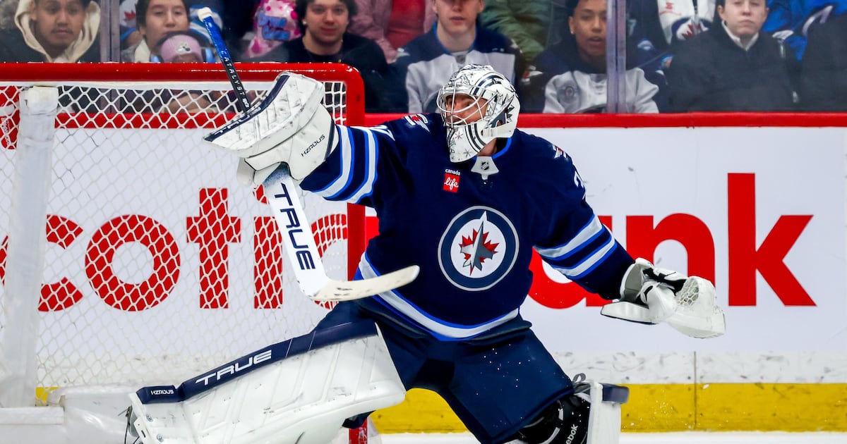 Connor Hellebuyck a game-time decision for Winnipeg Jets