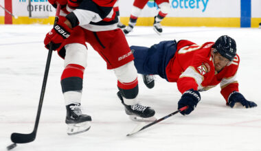 Panthers rally with five-goal third period, beat Hurricanes 5-2