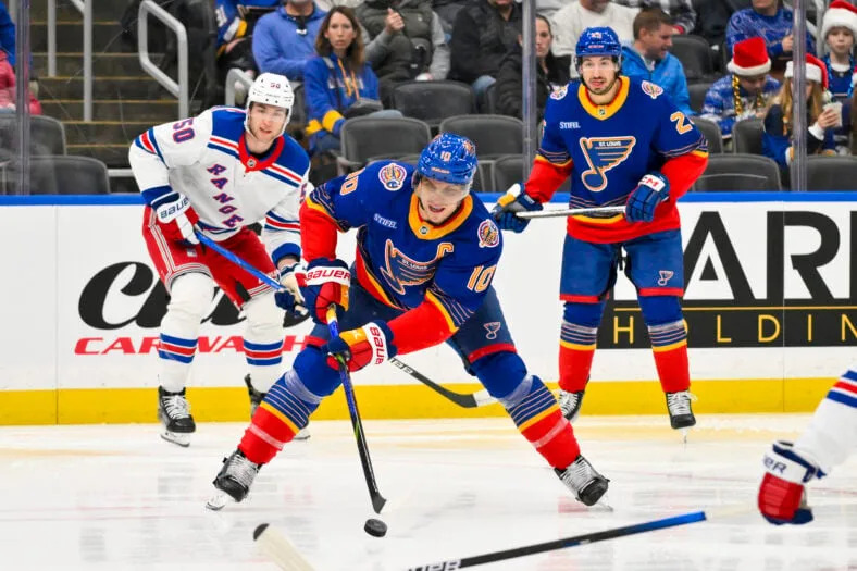 NHL: New York Rangers at St. Louis Blues