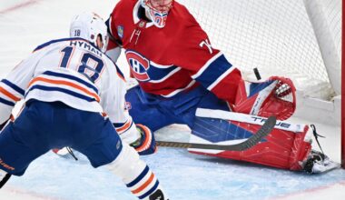 Jakub Dobes stops 27 shots in the Canadiens' 4-1 victory over the Oilers :: WRAL.com