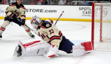 Detroit Red Wings prospect Sebastian Cossa named AHL player of week