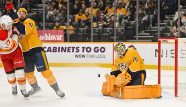 Predators beat Flames 5-1 behind Juuse Saros' 27 saves