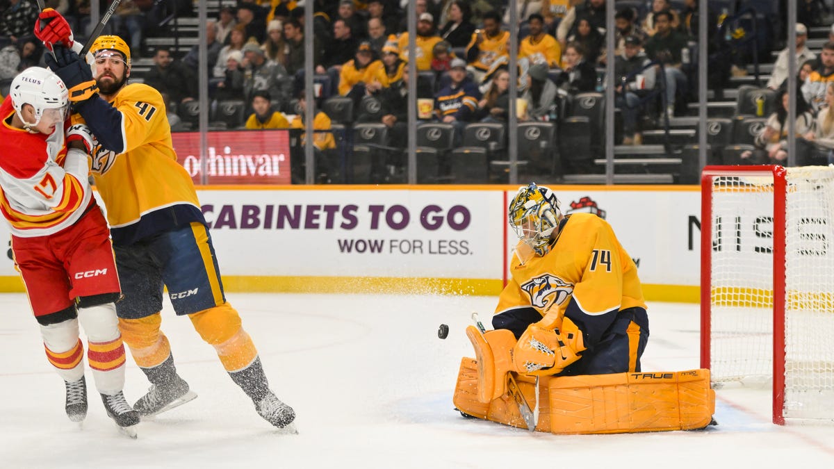 Predators beat Flames 5-1 behind Juuse Saros' 27 saves